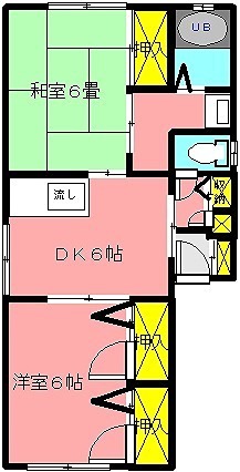 ウインズ小倉　No.２ 間取り