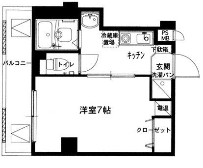 プレアデス桃谷 間取り