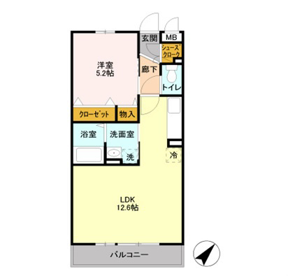 キャッソル嵯峨 間取り