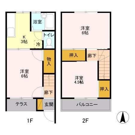 コーポ鈴木　B 間取り