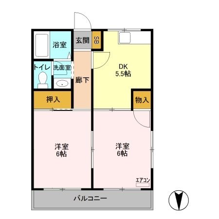 パークサイドUKⅢ 間取り