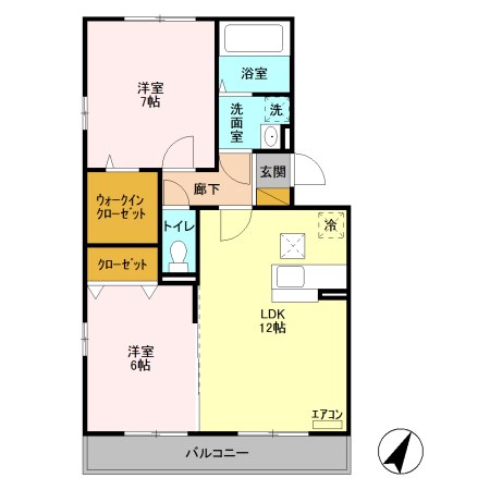 アンクレージュA 間取り