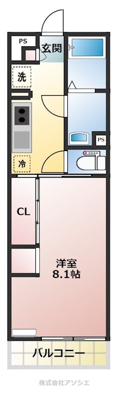 リブリ・Les Amis 間取り