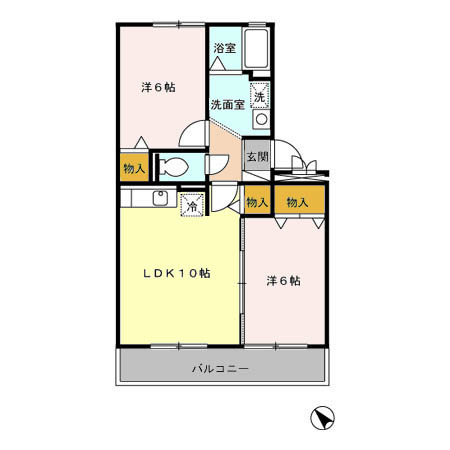 コンフォート嵯峨 間取り