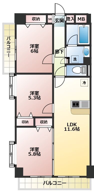 IDEAL・VILLA 間取り
