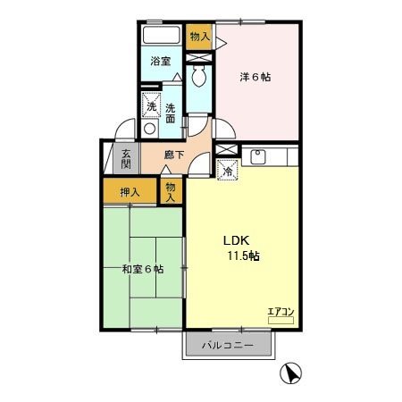 リヴィエールⅡ（春日部市） 間取り