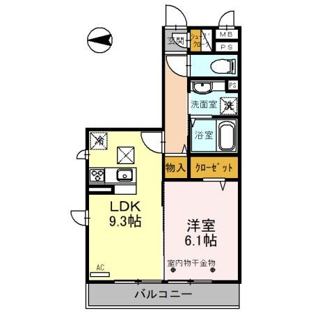 オークリーフ三郷　Ｂ 間取り