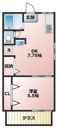 北越谷フラット 間取り