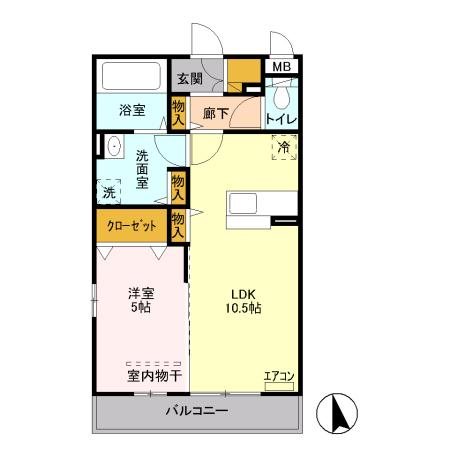 クラール(袋山) 間取り