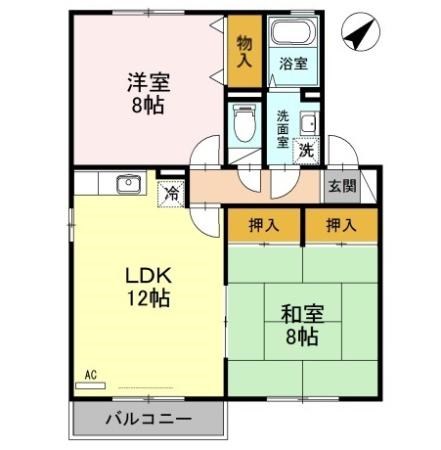 エクセルハイム　Ⅱ 間取り
