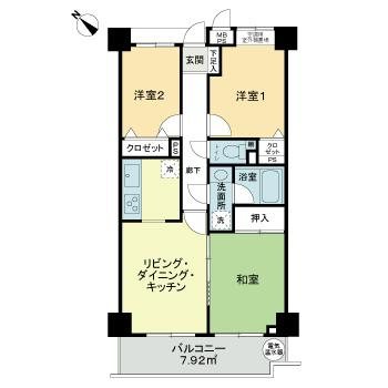 ライオンズマンション草加東 間取り