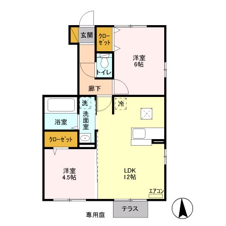 セタンドール緑町 間取り