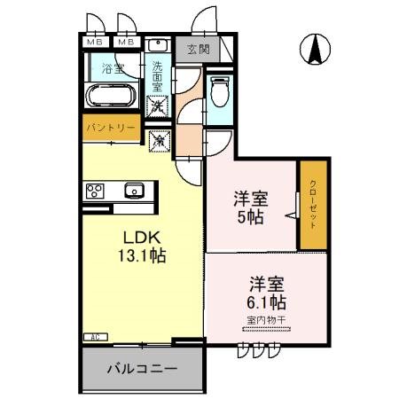 ピース　ラ　ヴィータ　E（イースト） 間取り