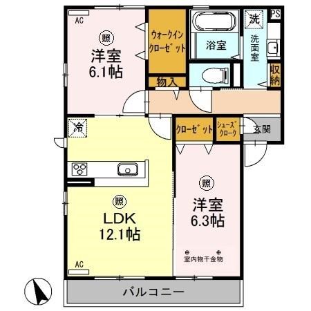 メルベージュⅢ 間取り