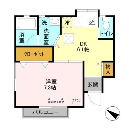 マイルーム藤　Ⅳ 間取り