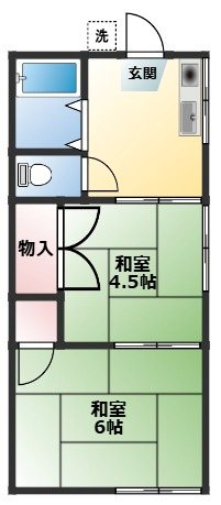 赤山町ハイツ 間取り