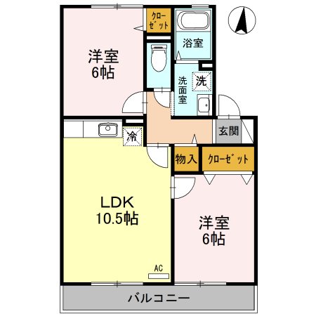 ヴィラ　弐番館 間取り