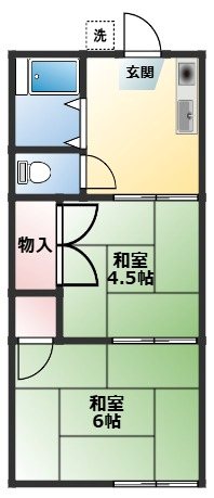赤山町ハイツ 間取り