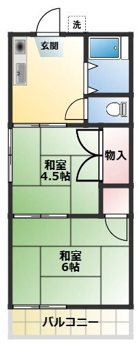 赤山町ハイツ 間取り