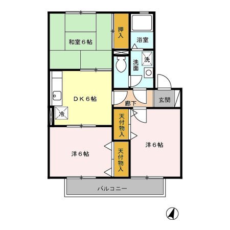 アーバンヒルズ　Ⅰ 間取り