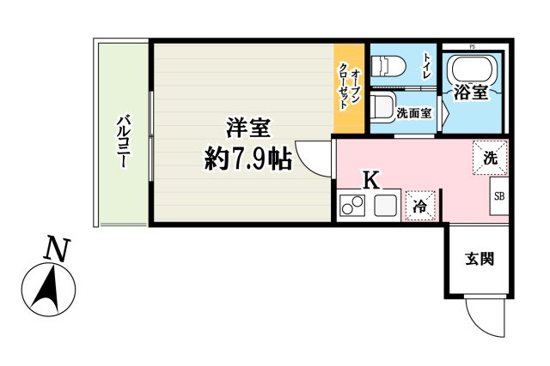 (仮称)キャメル吉川5B 間取り