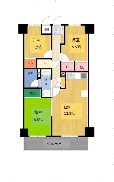 エクセラン三郷 間取り