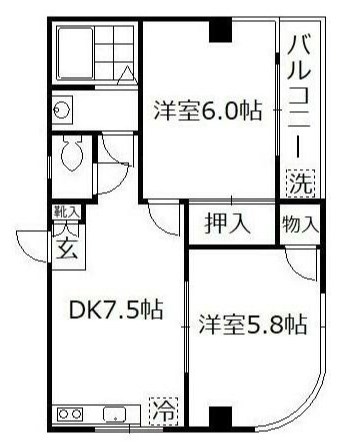 シュロス吉川 間取り