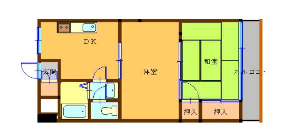 キャステール戸ヶ崎 間取り