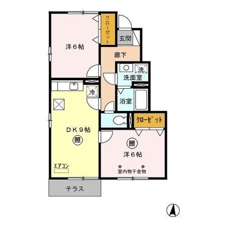 ハイツ フォーシーズン　Ａ/Ｂ  間取り