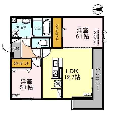 エクレール（吉川市美南） 間取り