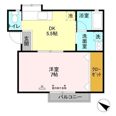 マイルーム藤　Ⅳ 間取り