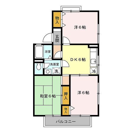 セジュール　Ⅰ 間取り