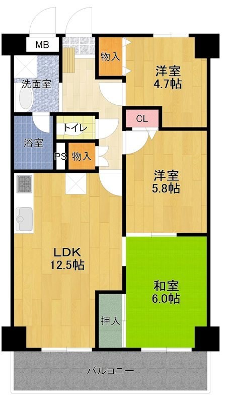 エクセラン三郷 間取り