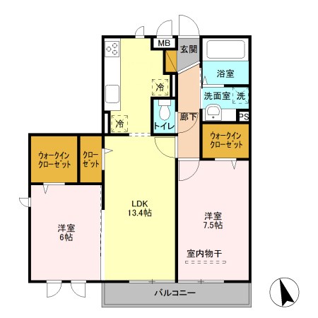グランデ八潮　Ⅱ 間取り