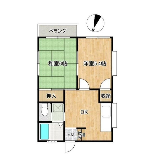 コーポ酒井B 間取り