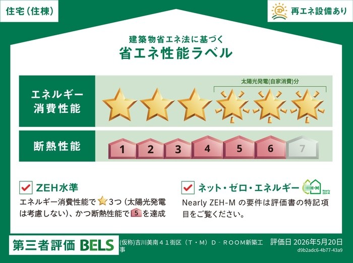 アメニティ 美南東 省エネ性能ラベル