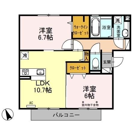 メルベージュⅠ 間取り