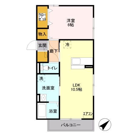 ピースドエルＢ 間取り