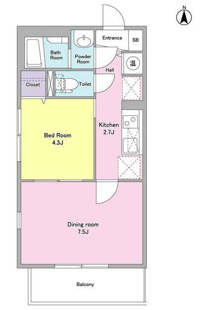 ベルク経堂壱番館 間取り図