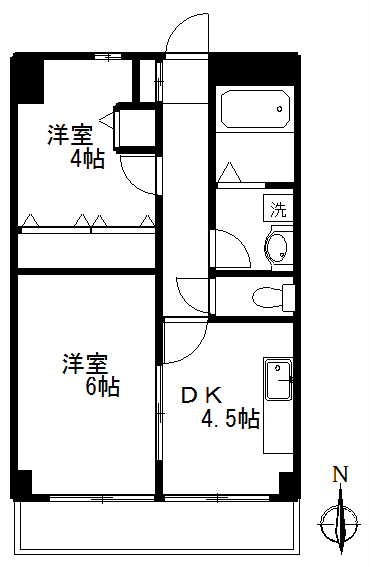 メゾン千歳 402号室 間取り