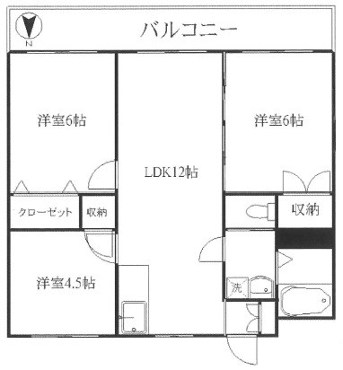 第二富士ハイム 205号室 間取り