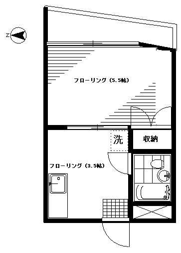 コーポまつば 間取り図