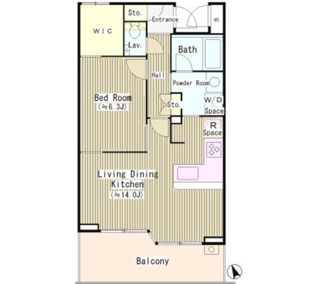 プロスペリテ 305号室 間取り