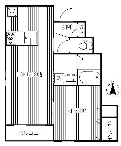 ブランセリージェ　Ⅱ 103号室 間取り