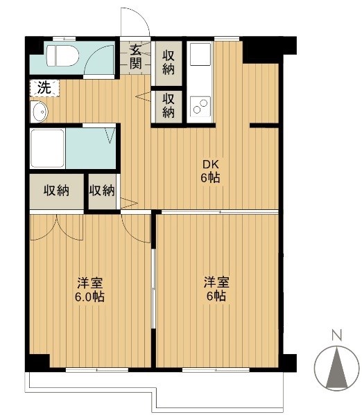 メゾン千歳 305号室 間取り