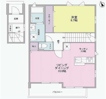 ジョイアス桜丘 202号室 間取り