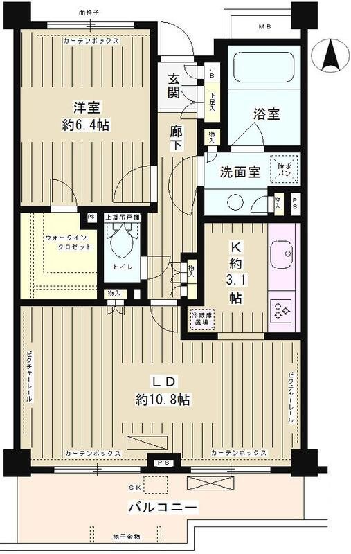 クラッサ成城 313号室 間取り