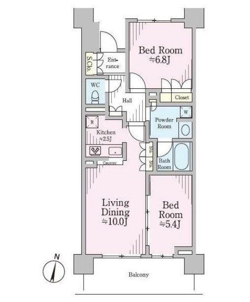 ＲＥＳＩＡ経堂テラスガーデン 間取り図