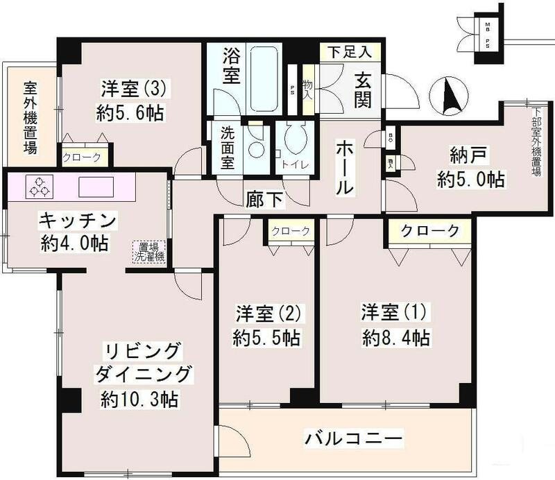 成城ストリームハイツ 間取り図