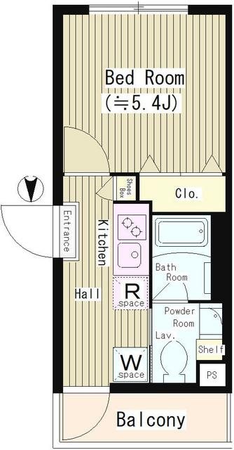 パークヒルズ経堂 205号室 間取り